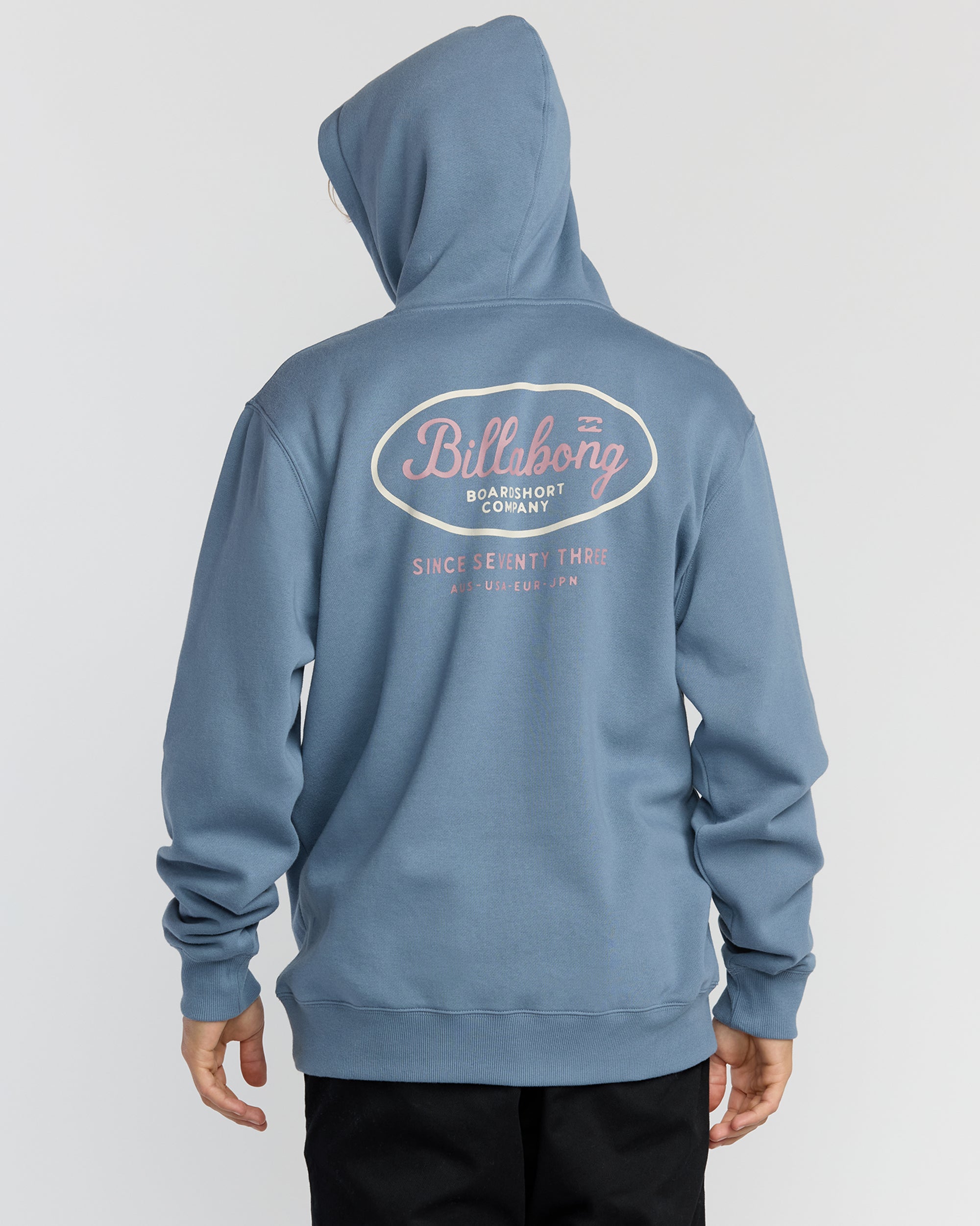 Short Sands Pullover Hoodie - Steel Blue - Image 2