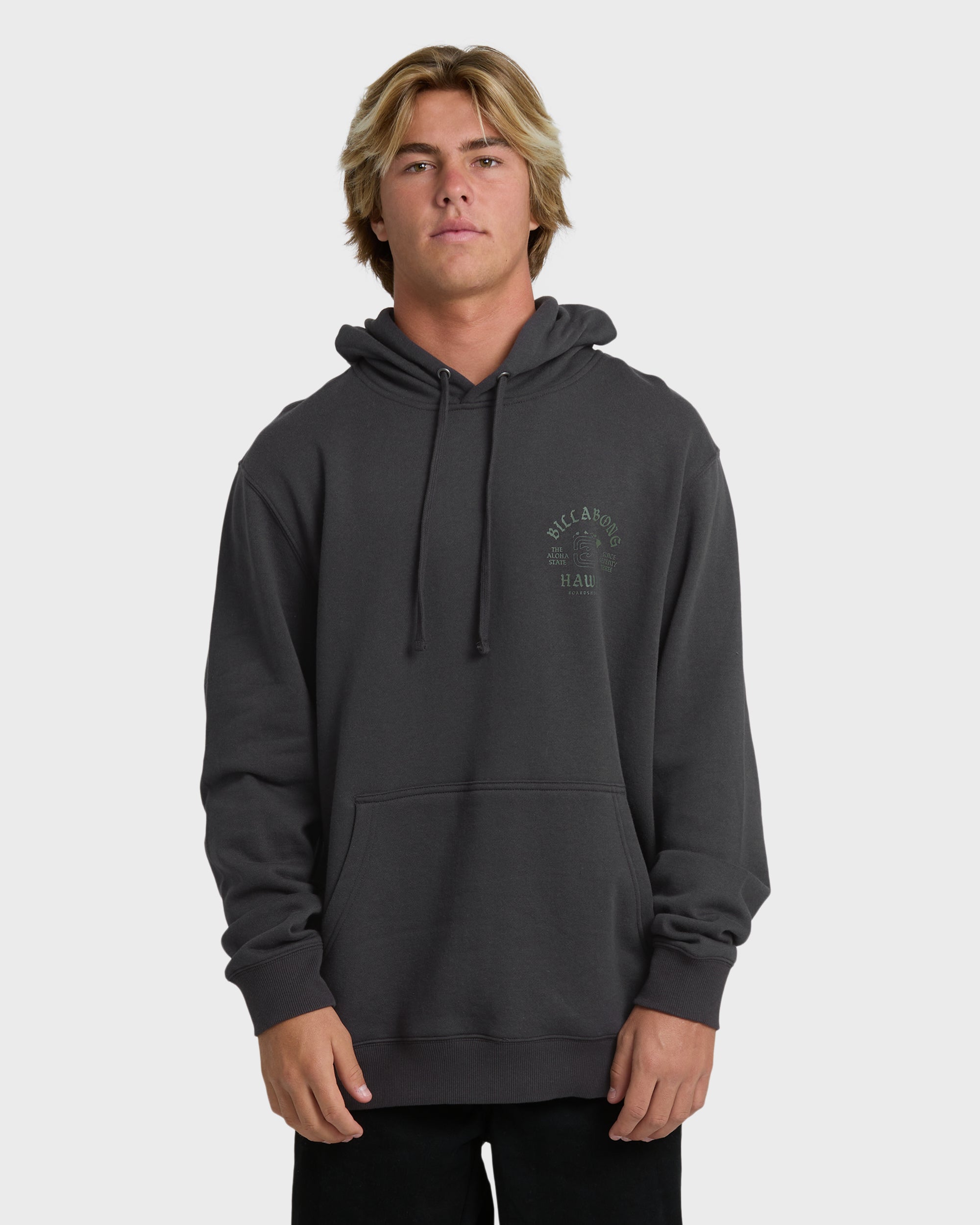 Island Chain Hawaii Pullover Hoodie - Black - Image 2