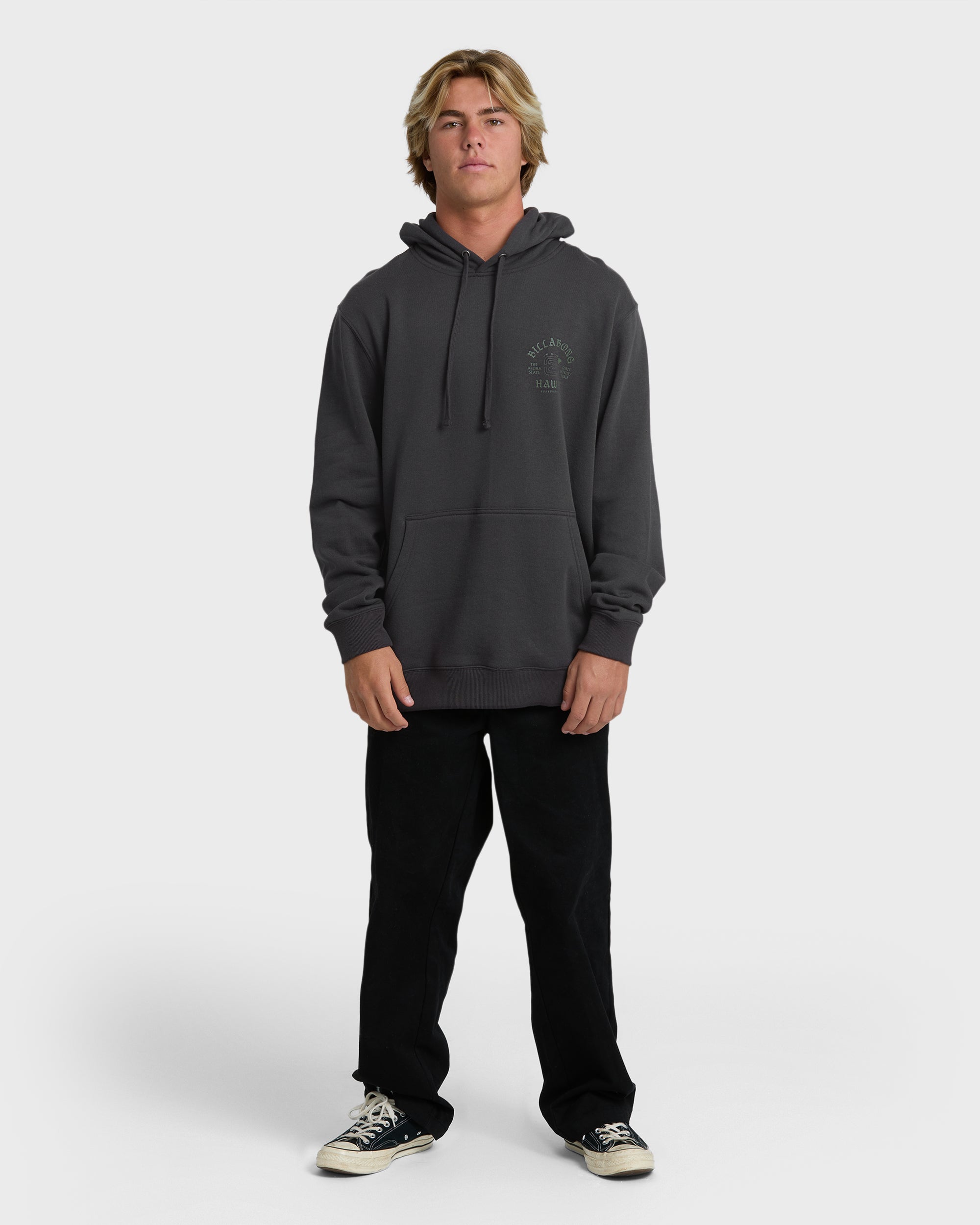 Island Chain Hawaii Pullover Hoodie - Black - Image 4