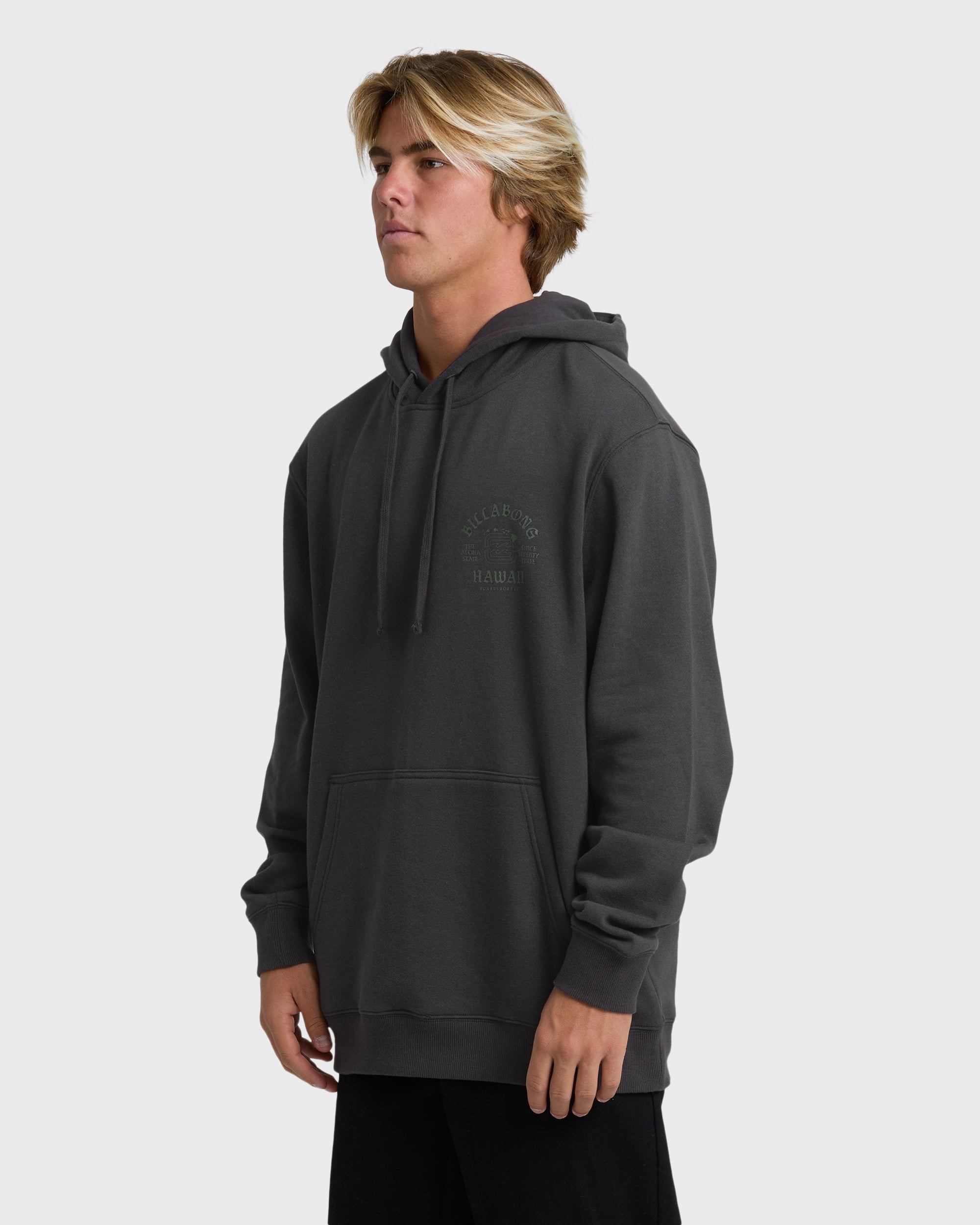 Island Chain Hawaii Pullover Hoodie - Black - Image 3