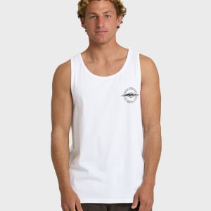 Hollow Diamond Tank - White