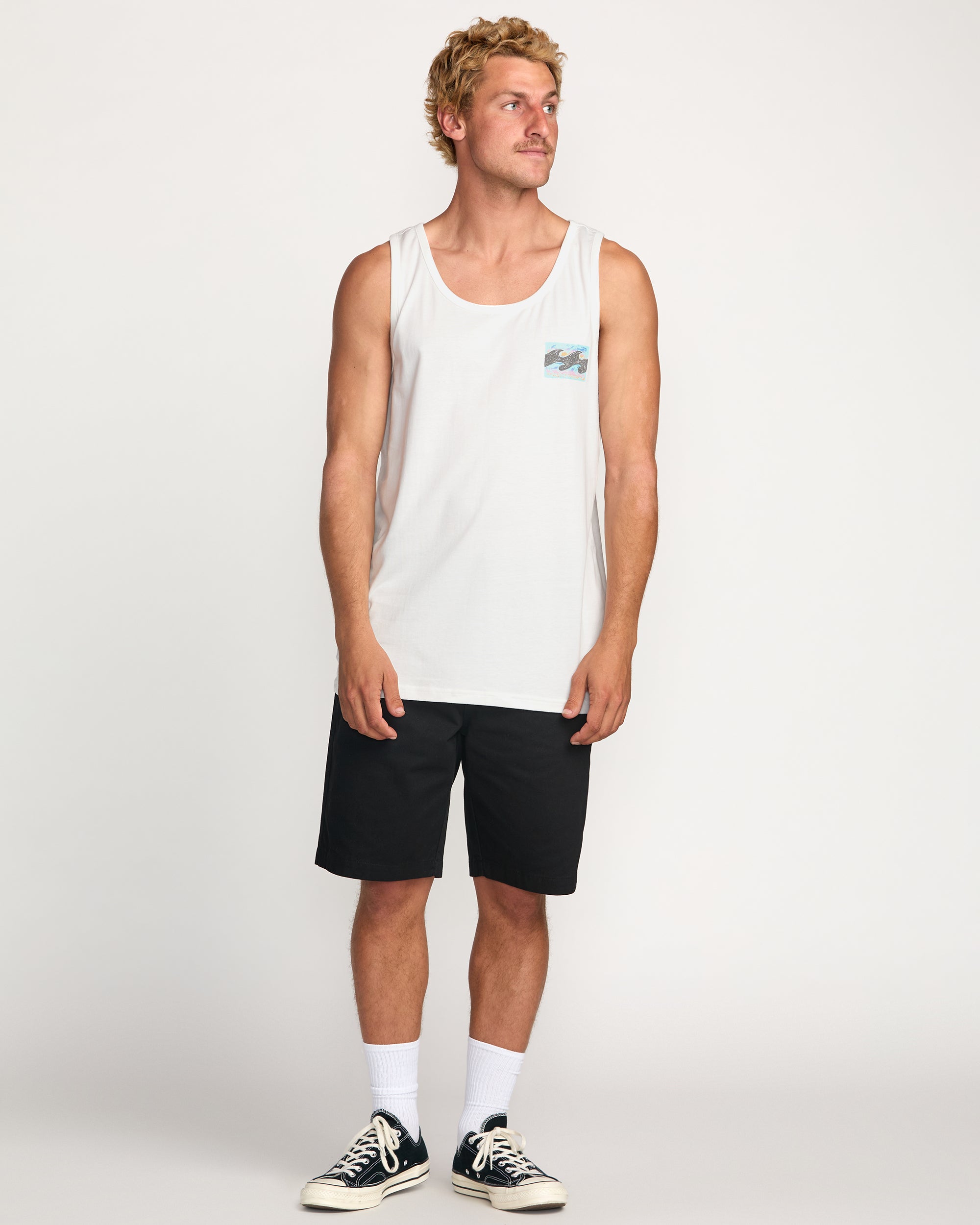 Crayon Wave Premium Tank - Off White - Image 5