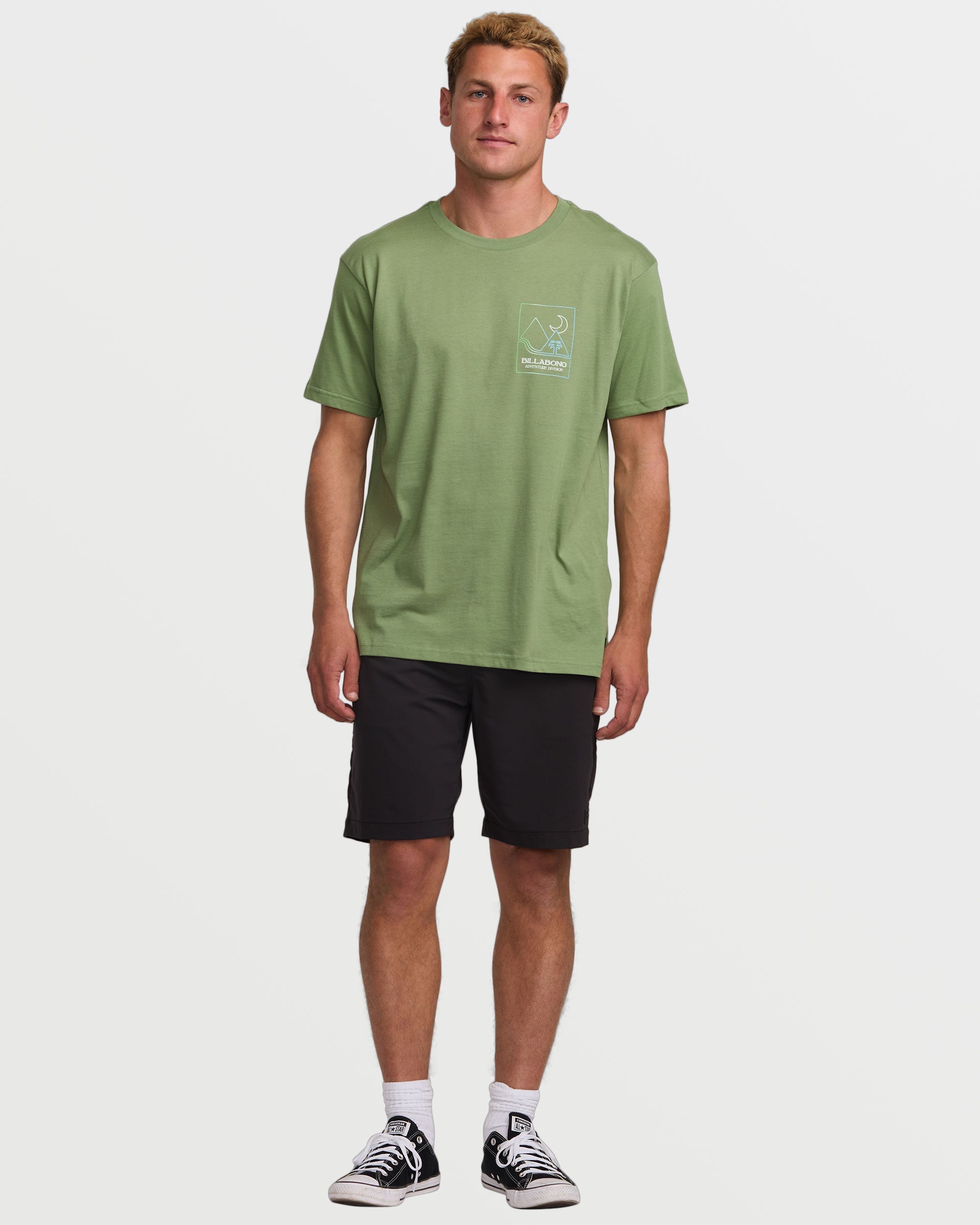 Night Park A/Div Tee - Moss - Image 5