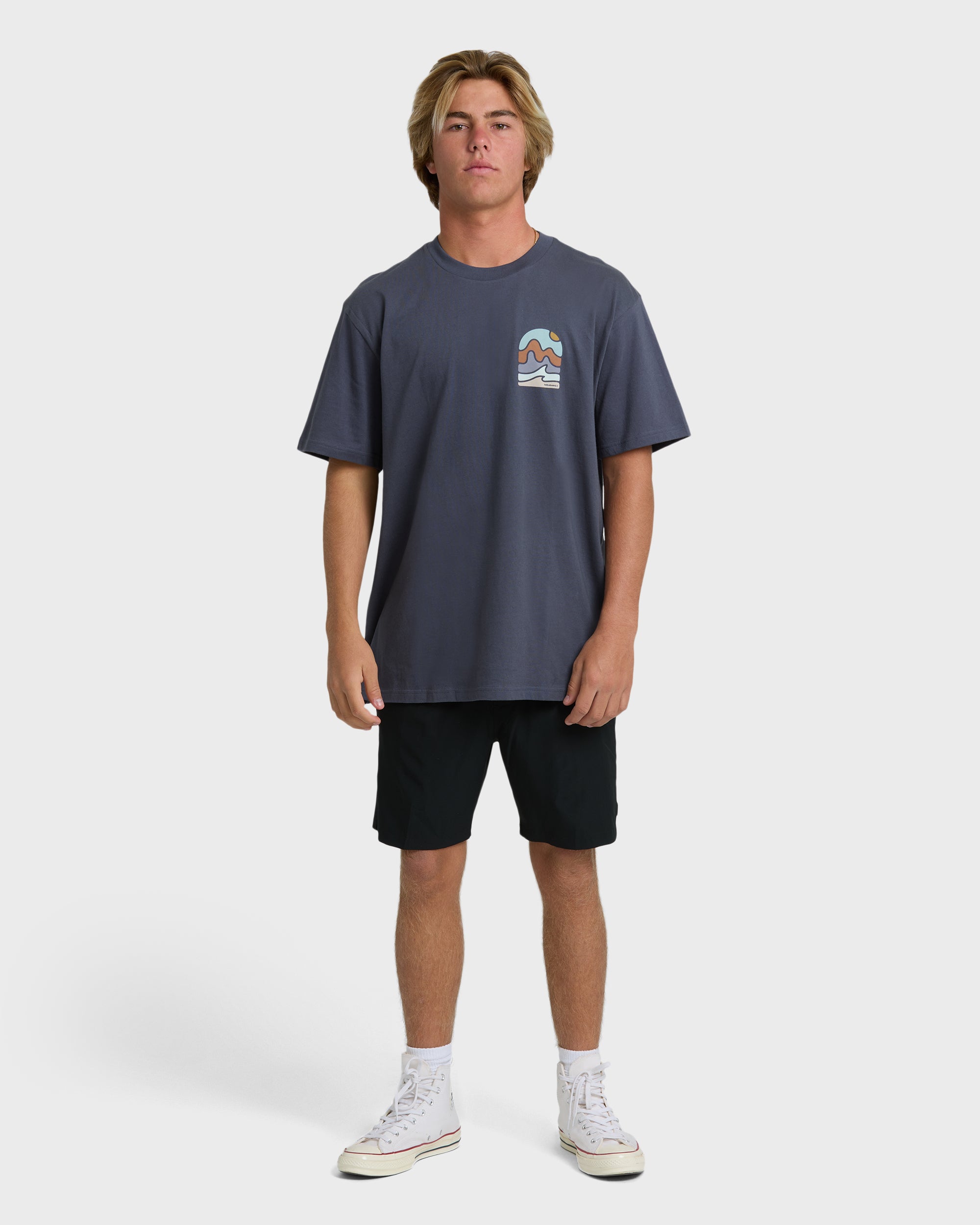 Sun Down Adiv Premium Short Sleeve T-Shirt - Graystone - Image 4