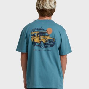 Make Tracks Adiv Premium Short Sleeve T-Shirt - Vintage Blue