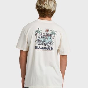 Rush To Relax Wave Washed Premium Short Sleeve T-Shirt - Off White