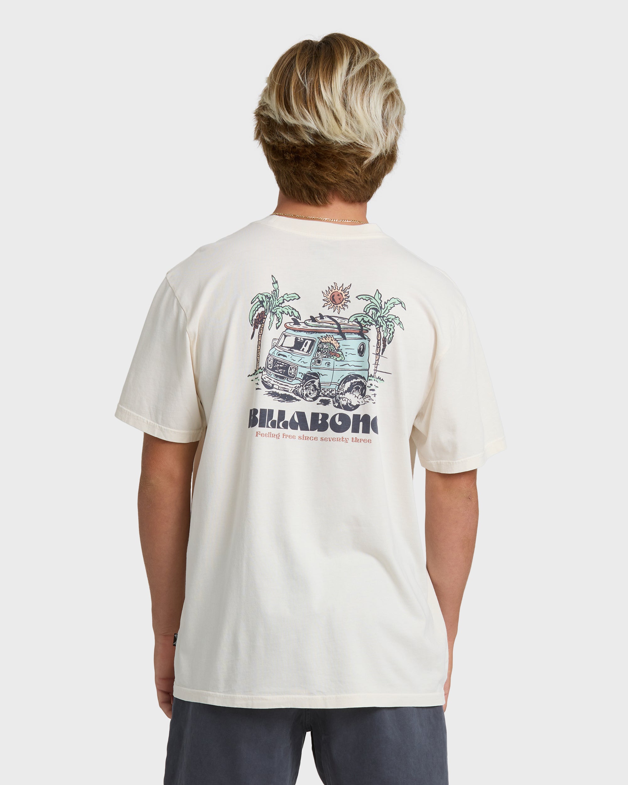 Rush To Relax Wave Washed Premium Short Sleeve T-Shirt - Off White