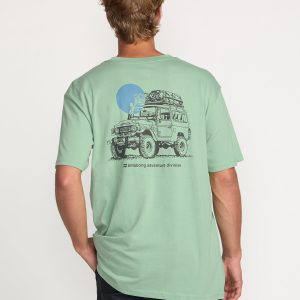 Making Tracks A/Div Tee - Mist Green