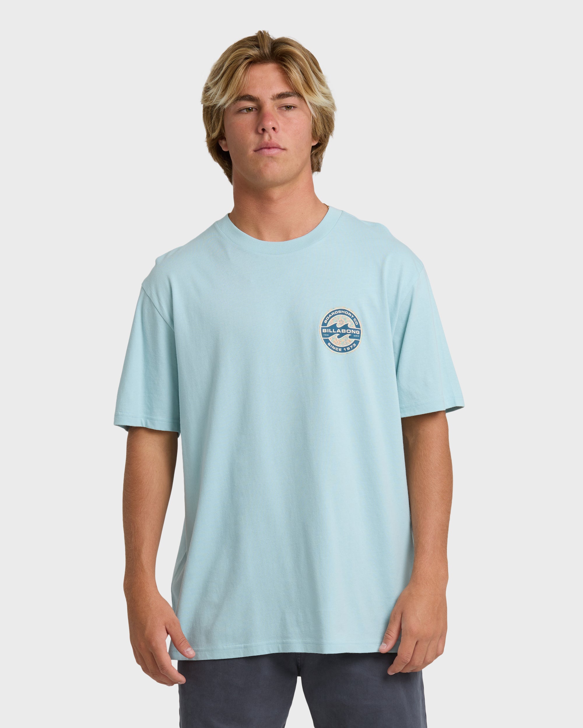 Hollow Premium Short Sleeve T-Shirt - Dusty Blue