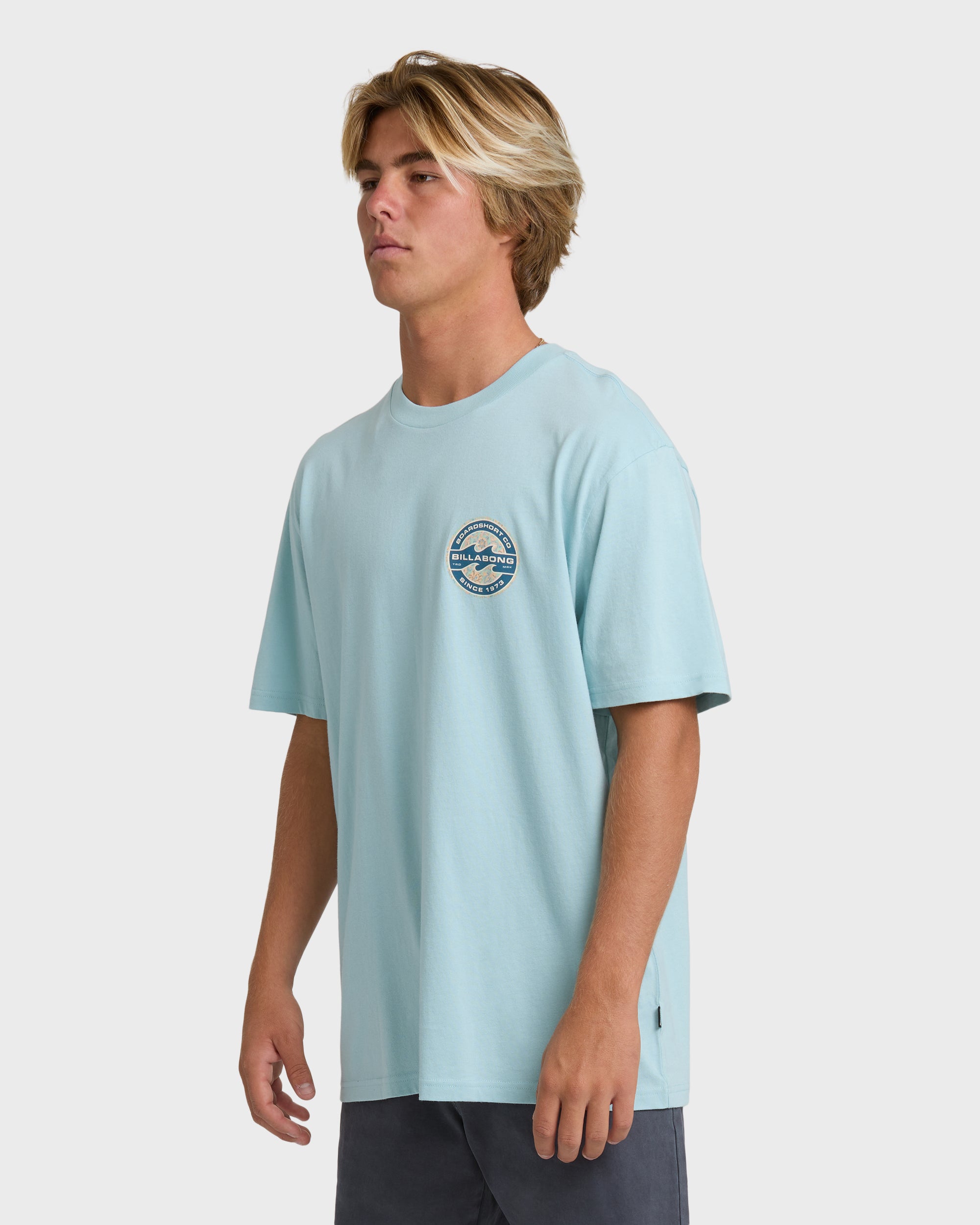 Hollow Premium Short Sleeve T-Shirt - Dusty Blue - Image 3