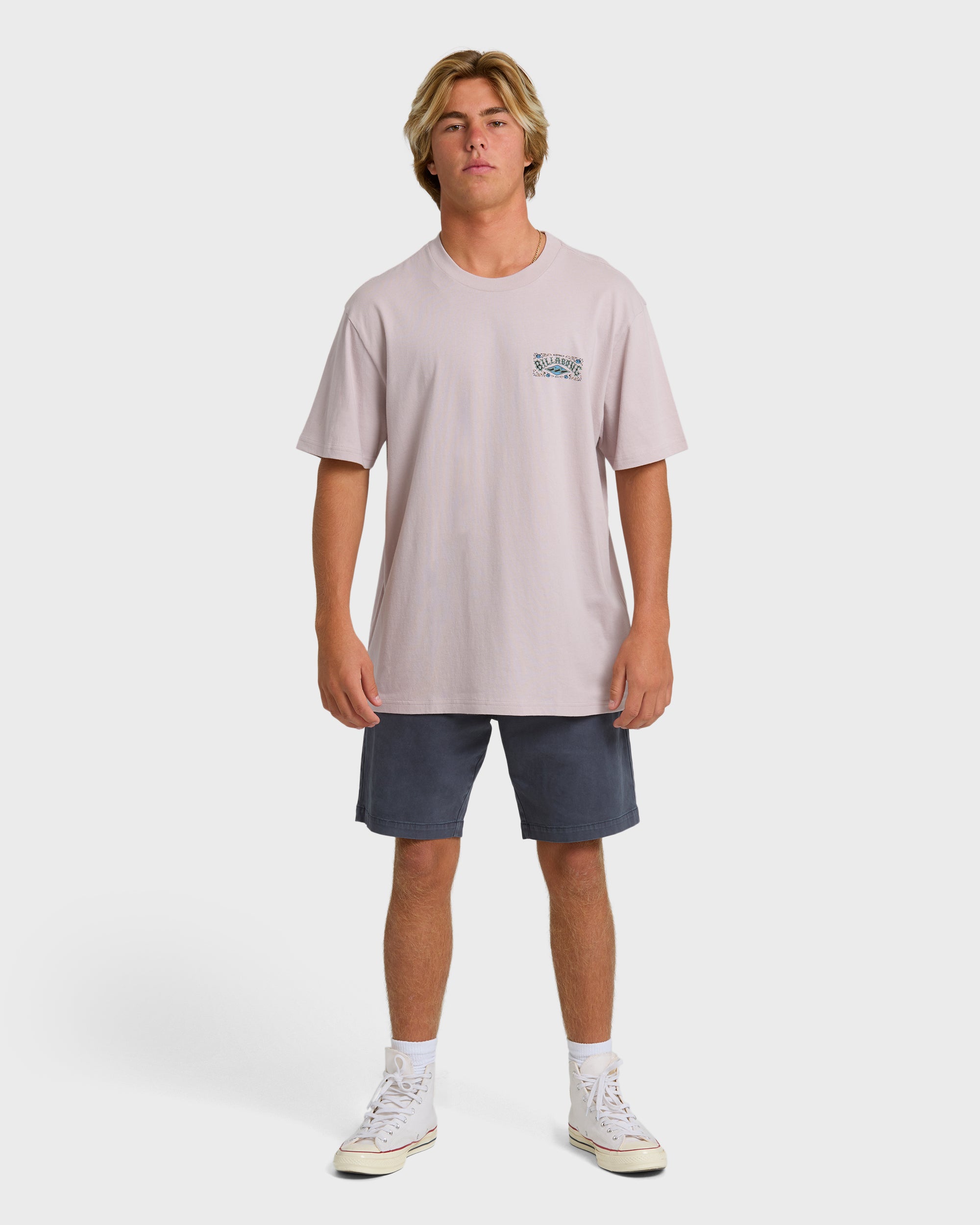 Heritage Arch Premium Short Sleeve T-Shirt - Dusty Purple - Image 3