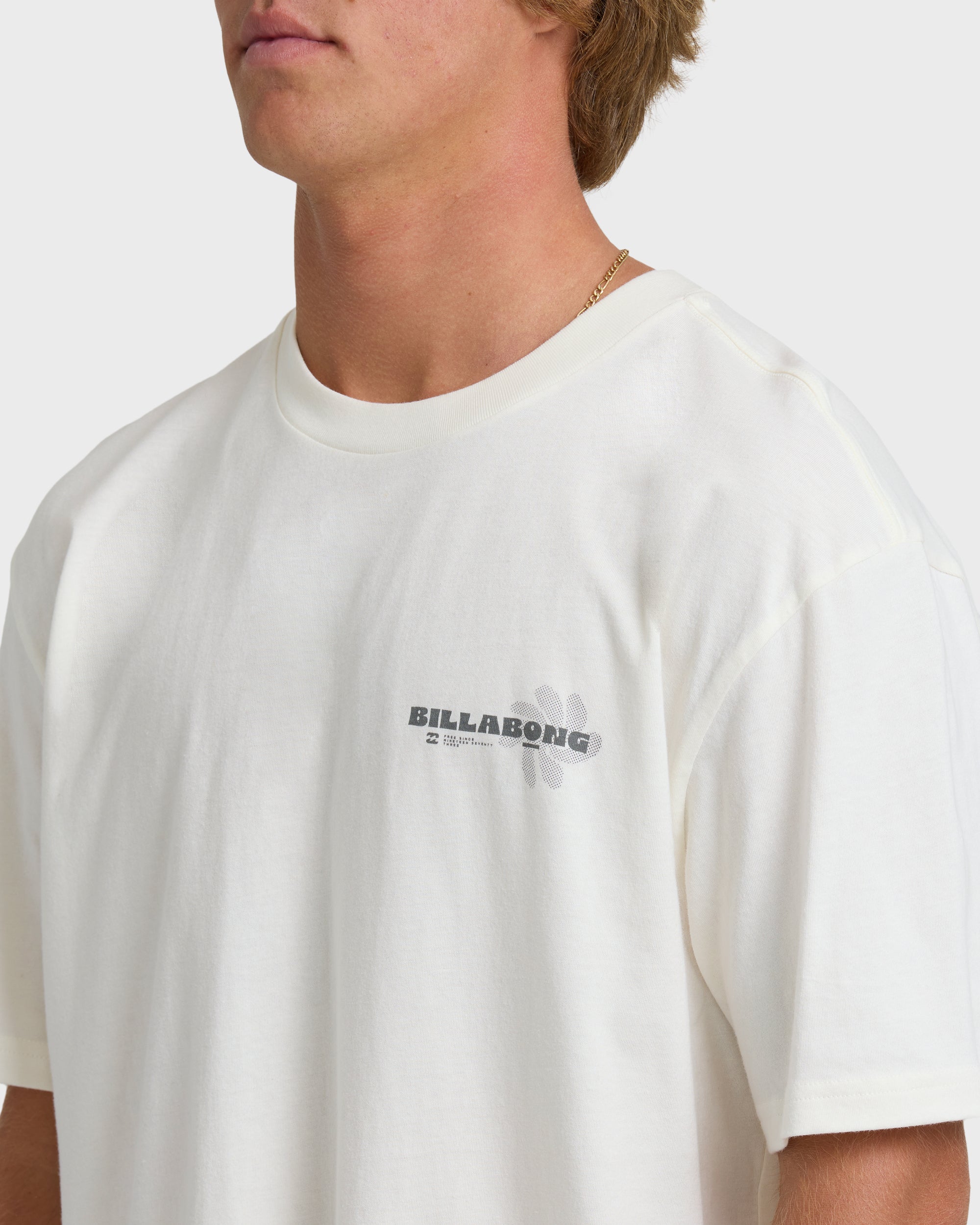 Single Fin Premium Short Sleeve T-Shirt - Off White - Image 5