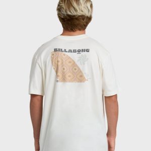 Single Fin Premium Short Sleeve T-Shirt - Off White