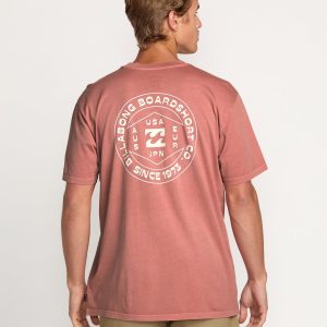 Rotation Premium Wave Wash Tee - Dusty Rose