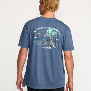 Better Premium Wave Wash Short Sleeve T-Shirt - Deep Blue