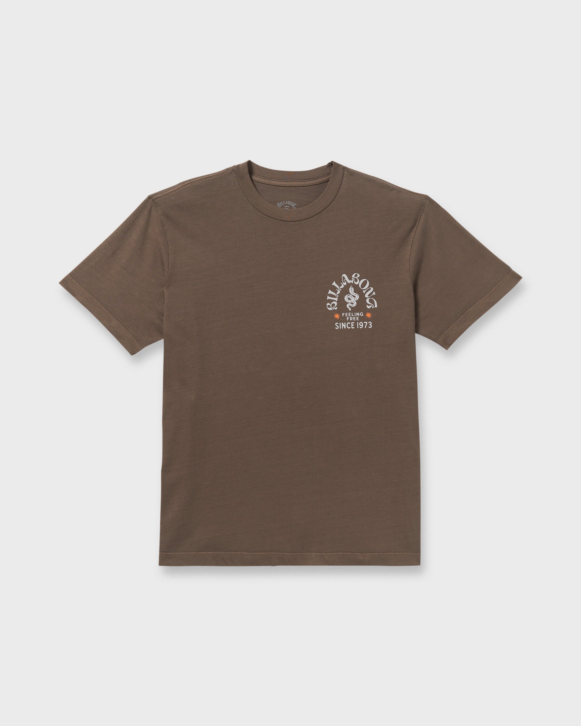 Coiled Premium Wave Wash Short Sleeve T-Shirt - Dark Brown - Image 6