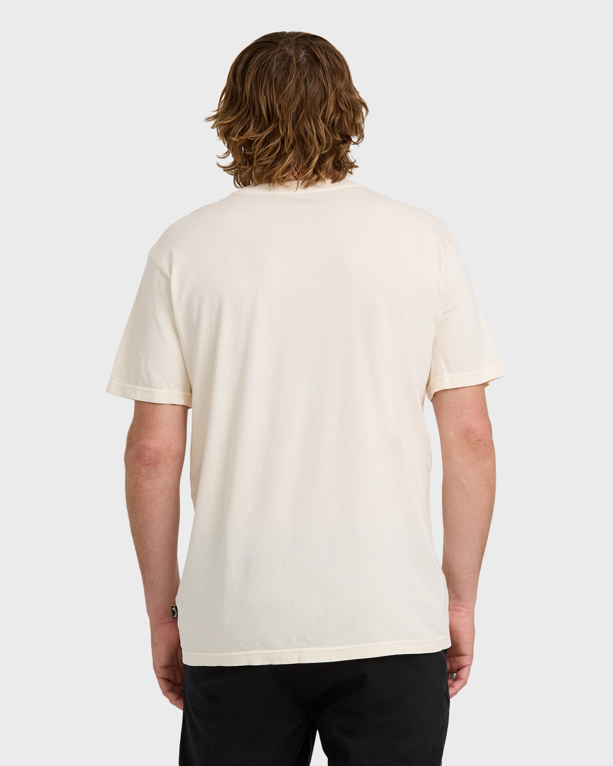 Essential Premium Wave Wash T-Shirt - Off White - Image 5