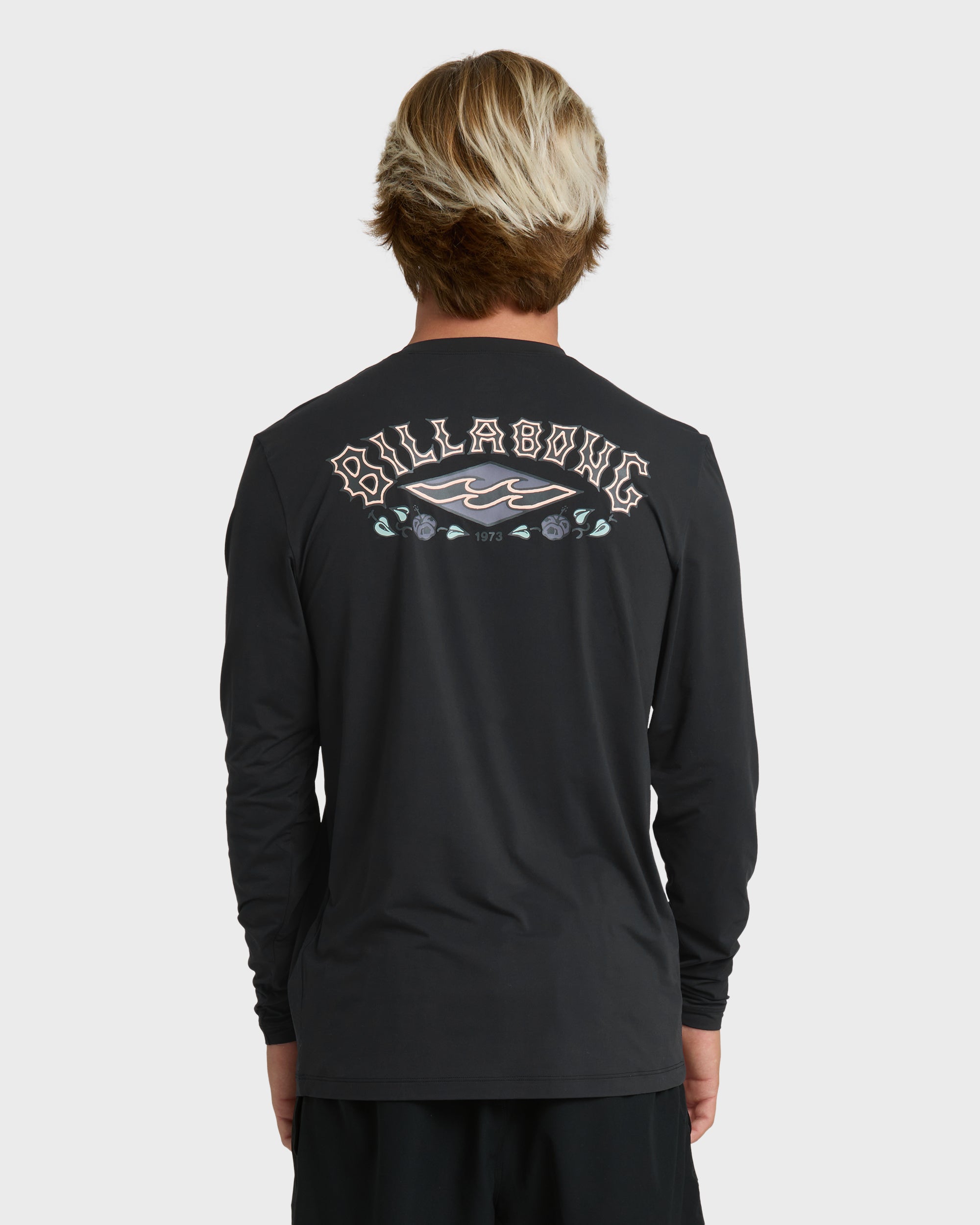 Heritage Loose Fit Long Sleeve Surf Shirt - Black - Image 2
