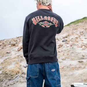 Short Sands Crewneck Sweatshirt - Washed Black