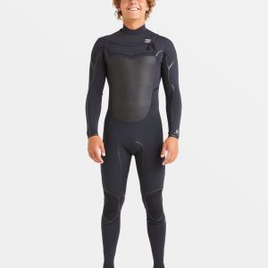 3/2mm Absolute Natural+ Upcycler Liquid Seal Chest Zip Wetsuit - Black