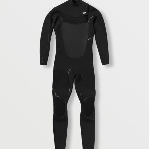 4/3mm Absolute Natural+ Upcycler Welded Chest Zip Wetsuit - Black