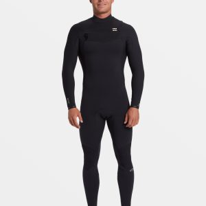 3/2mm Revolution Natural Upcycler GBS Chest Zip Wetsuit - Black