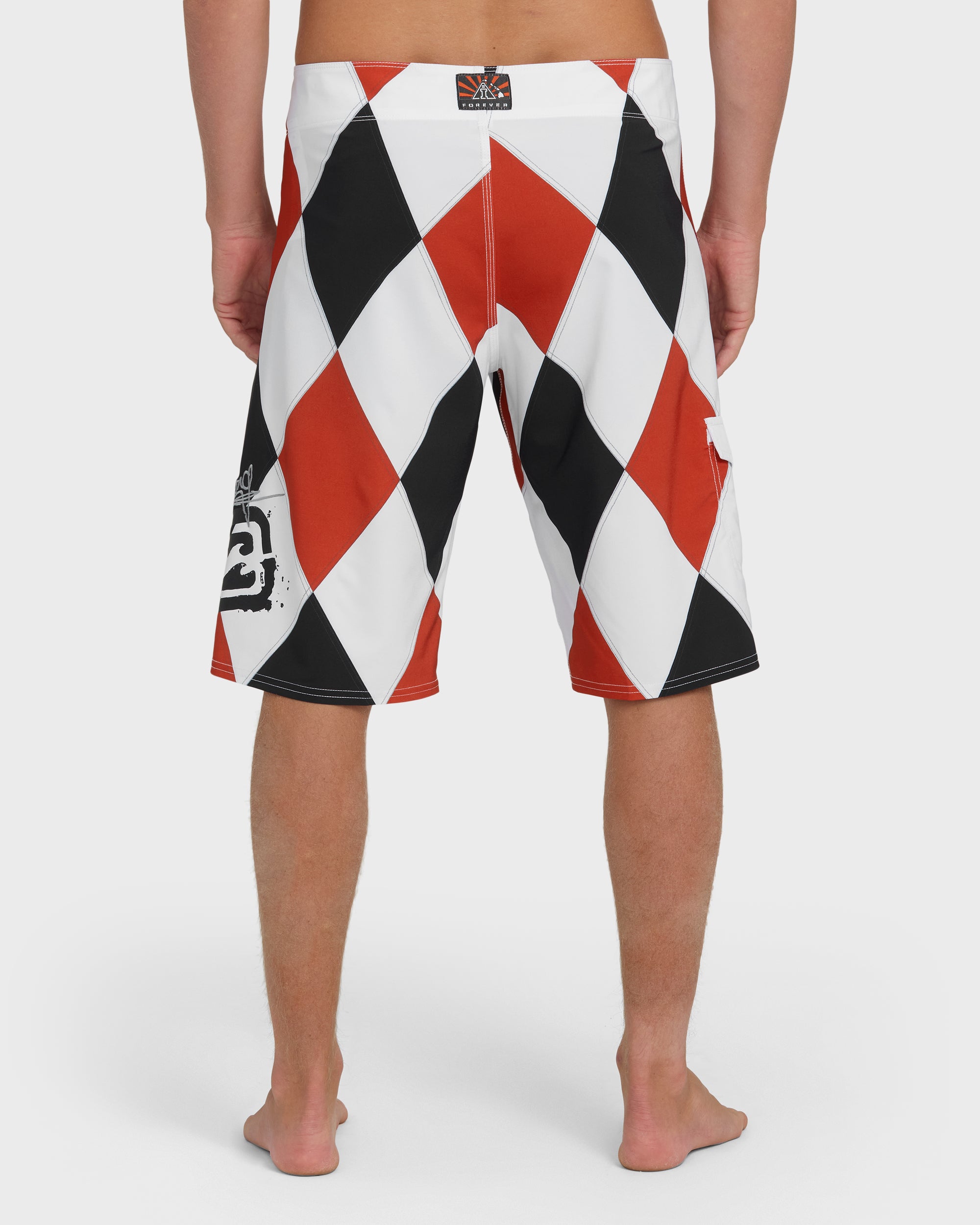 A.I. Diamonds Pro Boardshorts - True Red - Image 4