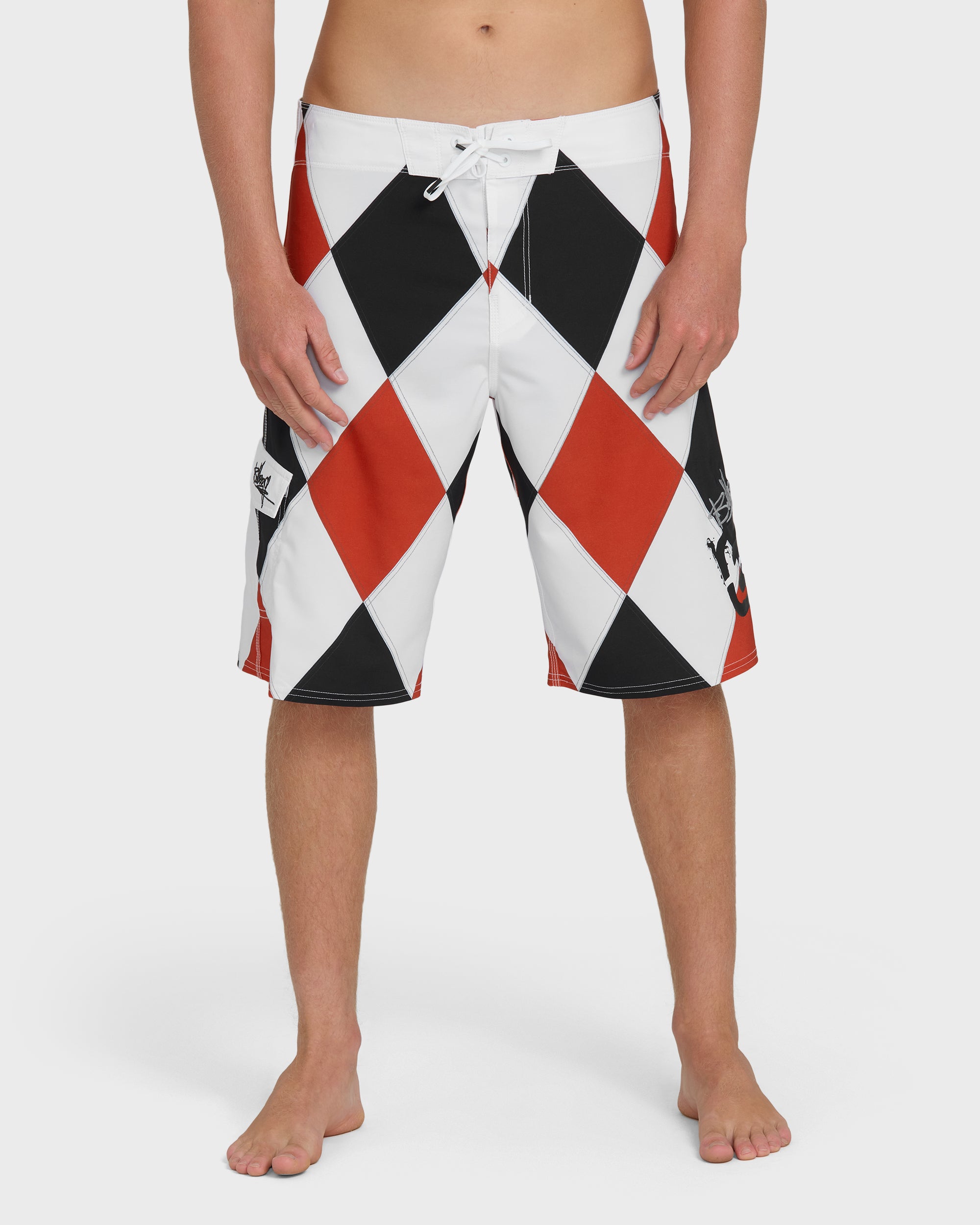 A.I. Diamonds Pro Boardshorts - True Red - Image 2
