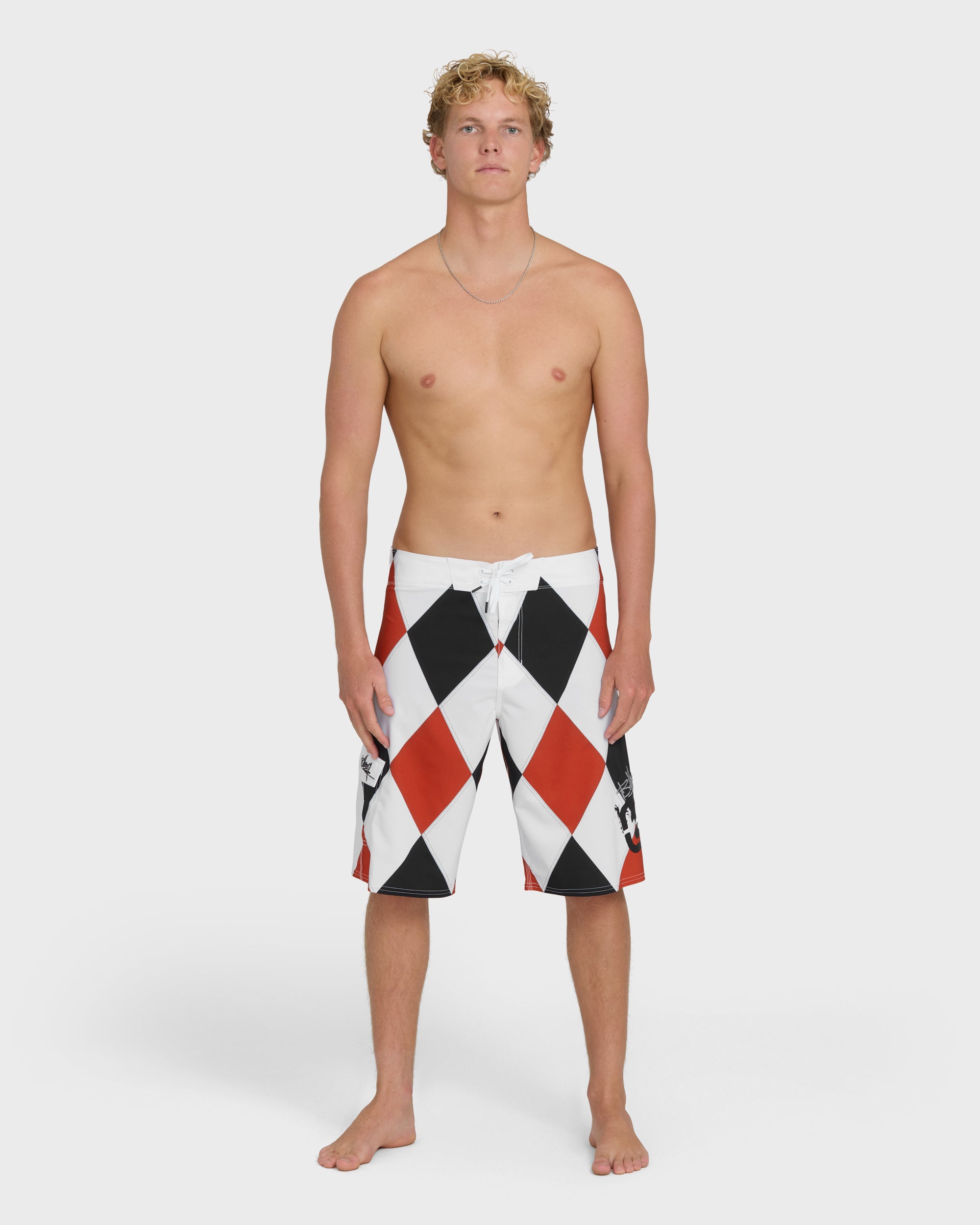 A.I. Diamonds Pro Boardshorts - True Red - Image 7