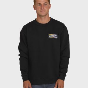 Walled Crewneck Sweatshirt  - Black