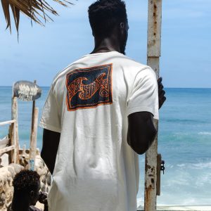 Crayon Wave Premium Short Sleeve T-Shirt - Off White