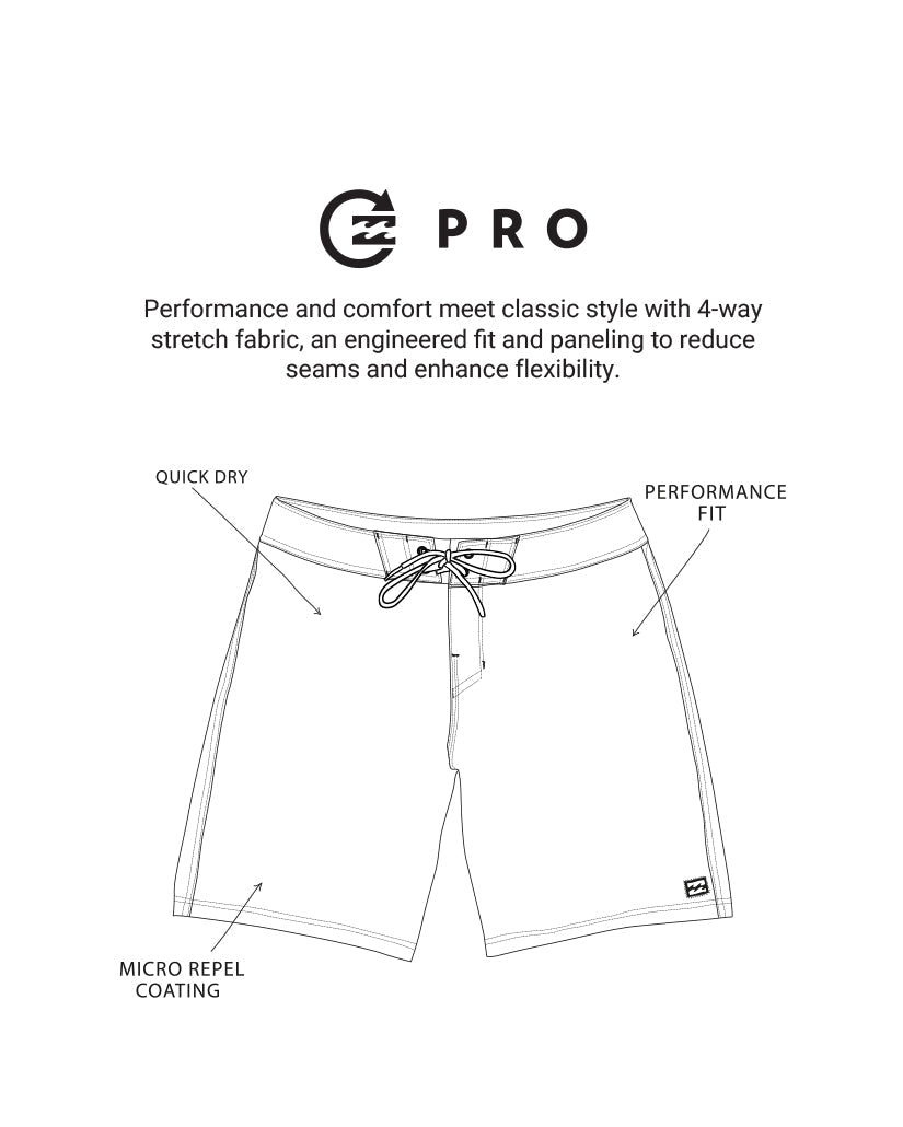 Straddie Pro Performance 20 Boardshorts - Pewter - Image 3