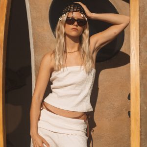 Talley Tube Top - White Cap