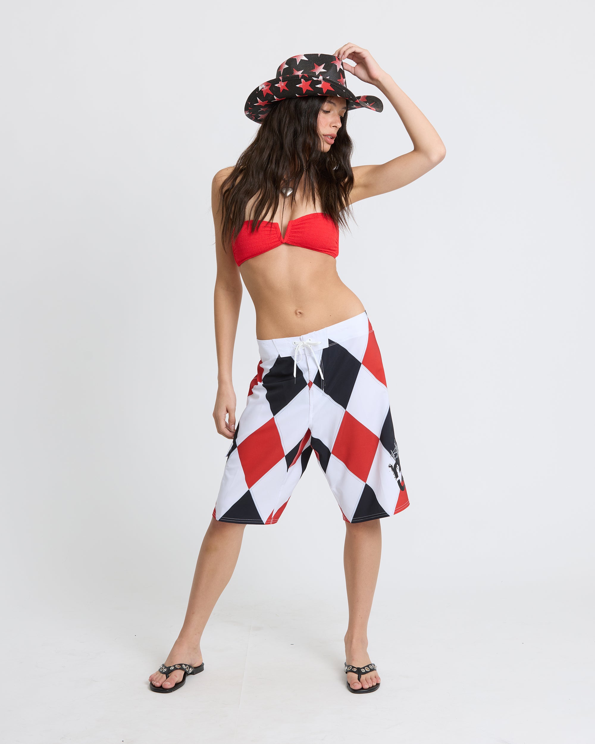 A.I. Diamonds Pro Boardshorts - True Red - Image 8