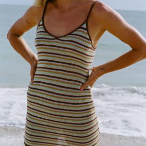 Summer Sun Mini Dress - Brown Stone