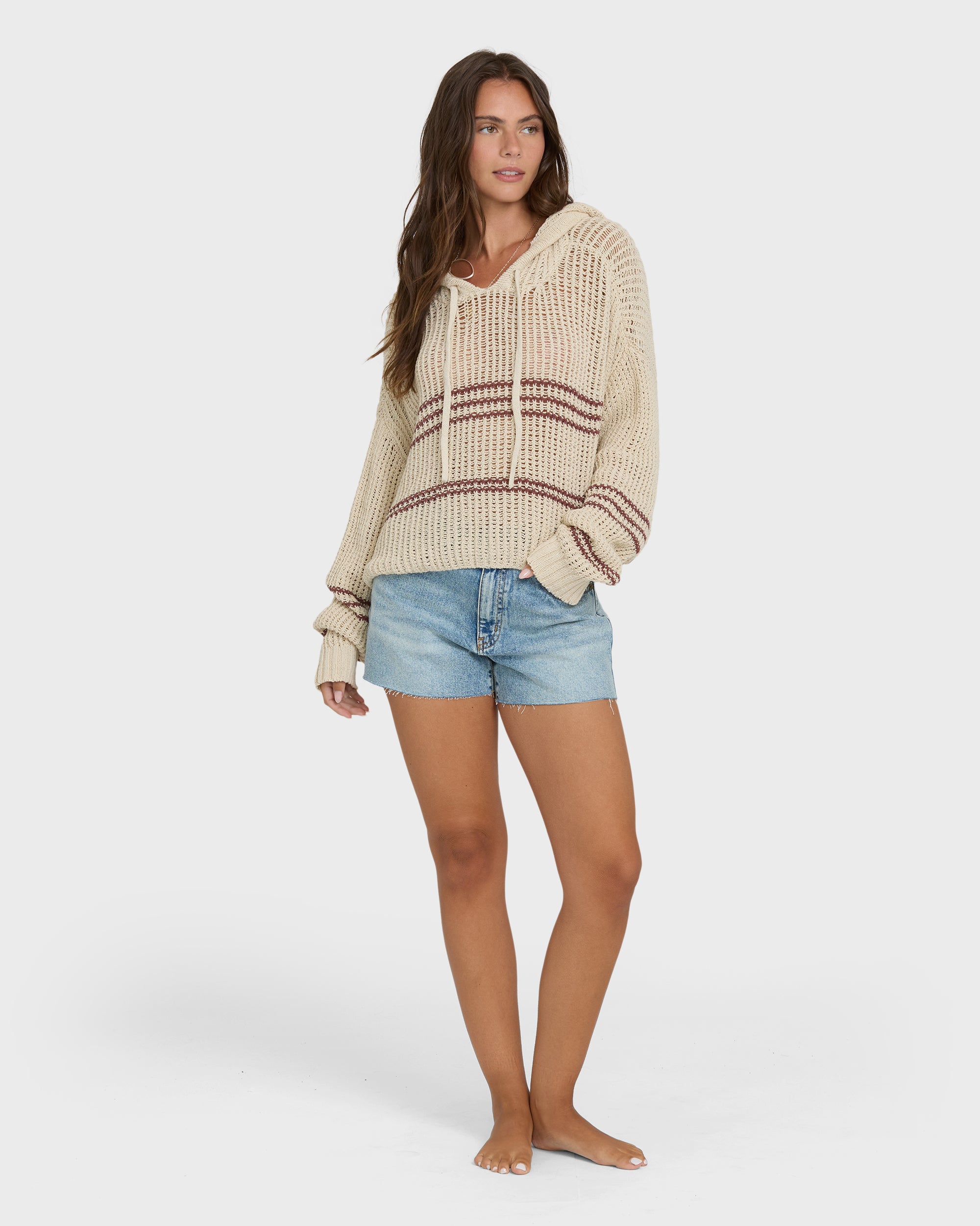 Dawn Pullover Hoodie - White Cap - Image 4