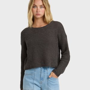 Daze Time Sweater - Black Sands