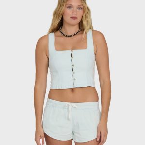 Eezy Waist Woven Shorts - Clearwater