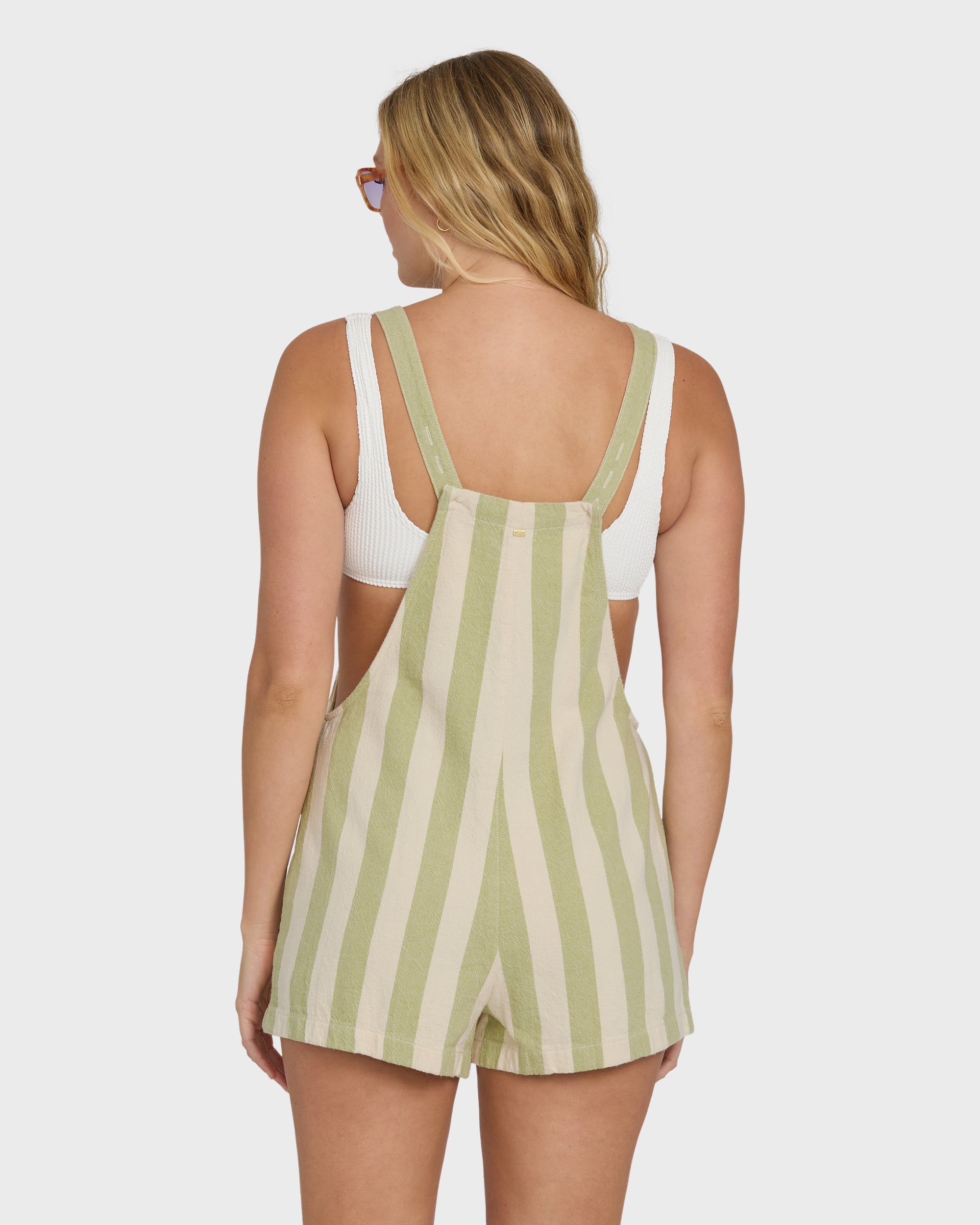 Beach Crush Yarn-Dyed Overalls - Cactus - Image 2