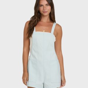 Beach Crush Denim Romper - Clearwater