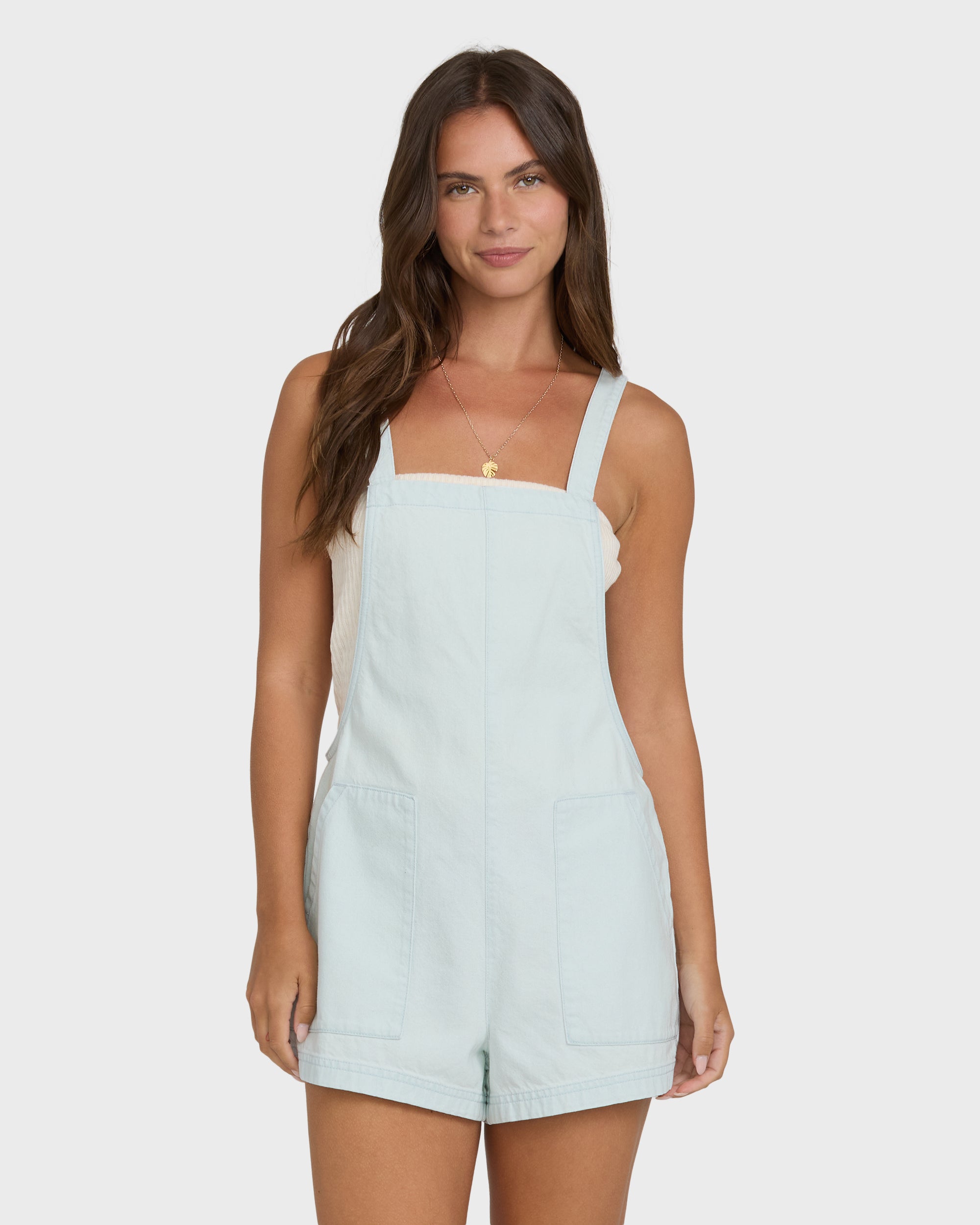 Beach Crush Denim Romper - Clearwater
