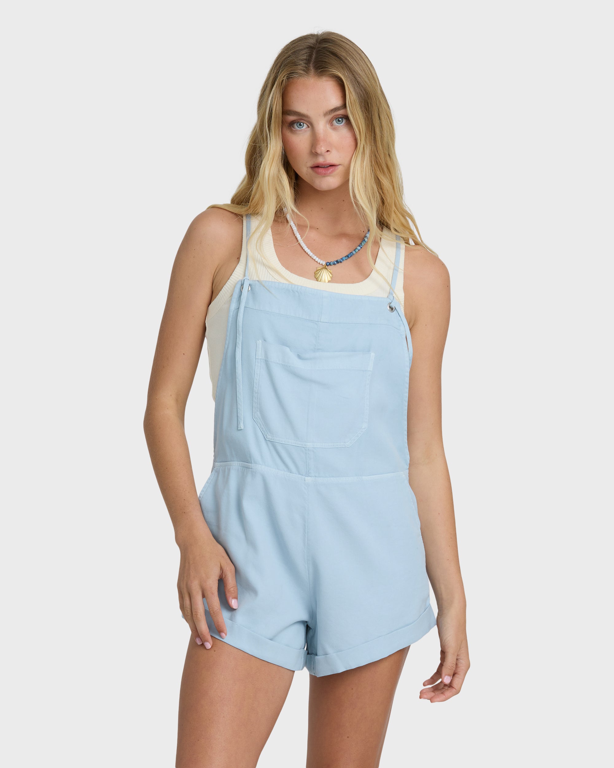 Wild Pursuit Solid Overalls - Washed Chambray
