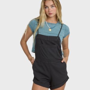 Wild Pursuit Solid Overalls - Off Black