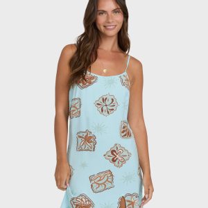 Tidal Crush Mini Dress - Clearwater
