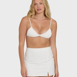 Wave Washed Mini Skirt - Salt Crystal