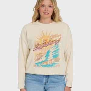 Echo Crewneck Sweatshirt - White Cap