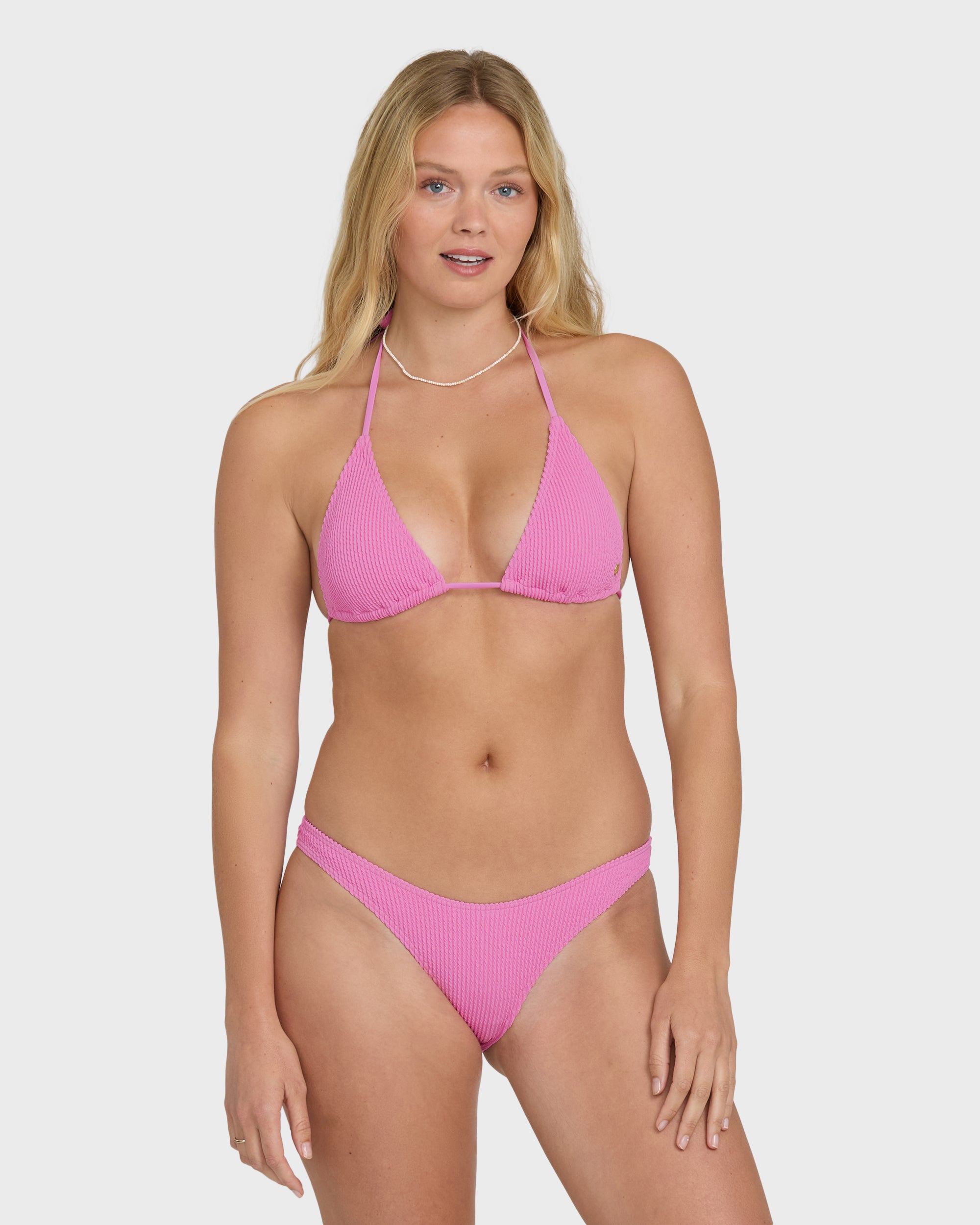 Summer Hi Remi Triangle Bikini Top - Party Pink