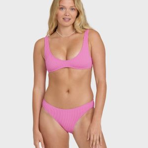 Summer Hi Scoop Tank Bikini Top - Party Pink