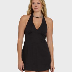 Sunny Sometimes Mini Dress - Black Sands