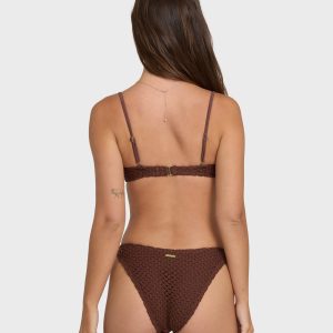 Twisted Tides Maui Bikini Bottoms - Espresso